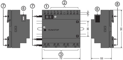 Устройство модуля LOGO!24о